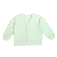 Nouveau produit couleur personnalisée automne hiver chaud solide enfants vêtements garçons filles chandails Cardigan bébé tricots chandails