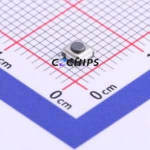 TS-1077S-AR01516 Tactile Switch SMD Switch Single Pole Single Throw Round Button 1.6N Vertical Mount - Product Image 1