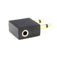 Cantwell 3.5mm Jack avion casque adaptateur 3.5 mono stéréo jack à 2x3.5 mono prises