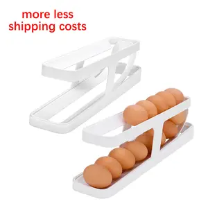 Trứng Có Thể Tháo Rời Tủ Lạnh Tổ Chức 2 Tầng Cán Trứng Quả Cán Trứng Chủ Tự Động Lưu Trữ Container
