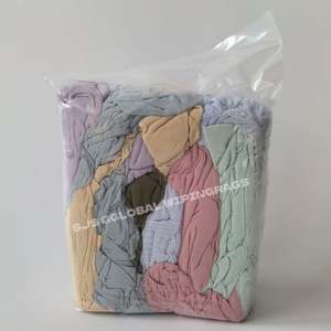 Chiffons en coton 100% de couleur claire, en vrac, pour le nettoyage des machines industrielles, l'entretien des ateliers - Product Image 1