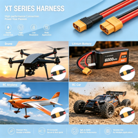 Adaptateur automobile IP65 à contact en cuivre XT30 XT60 XT90 mâle-femelle pour faisceau de câblage de batteries LiPo RC et drones FPV