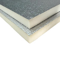 Panneau de conduit PIR pré-isolé antibactérien en feuille d'aluminium, panneau composite en mousse PIR pour conduits d'air conditionné PID pour hôpital