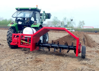 3m Tracteur Remorqué Compost Turner Machine Engrais Organique Compostage Équipement Fumier Déchets Fermentation Machine