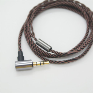 MMCX Earphone <b>Cable</b> Black Bronze Nylon Silver Plated Copper <b>Audio</b> Wire With Mic For <b>Digital</b> Devices - Product Image 4