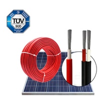 TÜV-Zertifikat XLPO-Isolierung Twin 2 Core 1, 5 mm2 2, 5 mm2 4 mm2 6 mm2 10 mm2 16 mm2 25 mm2 Draht-PV-Solar kabel für Automatisierung felder