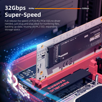 Adaptador de tarjeta de expansión MAIWO NVMe M.2 SSD a PCIe con barra de luz RGB Compatible con accesorios de computadora PCIex16/x8/X4 Stock