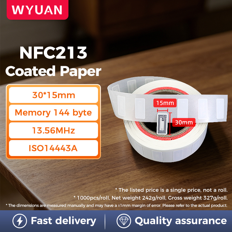 [ NFC213 ] Papel estucado / 30*15mm
