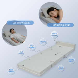 Traditional Removable Cover Eco-Friendly Breathable Cooling Convertible POE Polymer Nest 3-Folding Medium Firmness <b>Mattress</b> Remo - Product Image 4