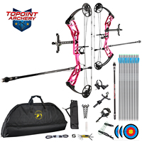 Paket Busur dan Anak Panah Topoint Archery T1 Target Compound untuk Busur Panahan Kompetisi, Busur Berburu dengan Riser CNC Milling, OEM/ODM