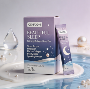 Poudre de boisson pour le sommeil OEM ODM : Magnésium Glycinate, L-Théanine, Ashwagandha, Collagène <span class=keywords><strong>Marin</strong></span> – 15 Sachets – Boisson Beauté Sommeil - Product Image 1