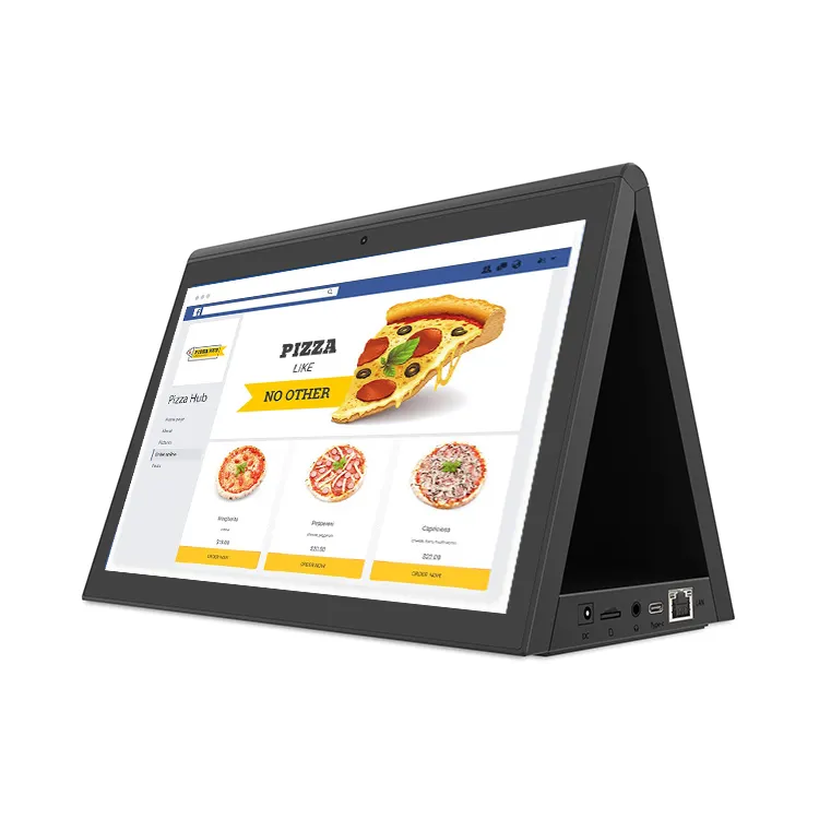 Restaurant Eten Bestellen Dual Touch Panel Display Android Alles In Een Tablet Pc 10 Inch Android RJ45 Tablet Met Wifi