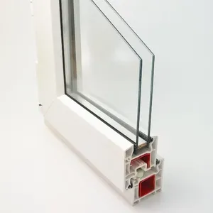 건물을위한 고품질 현대 플라스틱 프레임 강화 이중 유리 슬라이딩 창