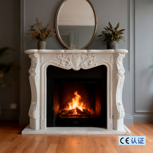 Pháp được thiết kế bằng đá cẩm thạch trắng lò sưởi mantel freestanding đá cho phòng khách phòng ngủ khách sạn biệt thự trang trí cho căn hộ - Product Image 1