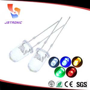Jstronic <span class=keywords><strong>Diode</strong></span> LED clignotante à fréquence variable 0,5Hz 1,5Hz 2,5Hz 3,5Hz 6,8Hz, rouge et jaune, 3mm 5mm - Product Image 1