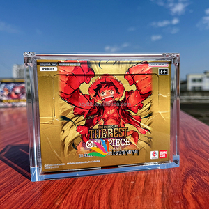 Premium Clear <span class=keywords><strong>BANDAI</strong></span> ONE PIECE Card Premium Booster la meilleure PRB-01 boîte japonaise vitrine en acrylique - Product Image 4