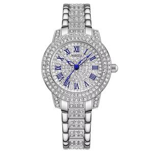 Drioshipping 2552 <b>Women's</b> Analog Quartz <b>Watch</b> Rose Gold Diamond Luxury Waterproof <b>Wrist</b> <b>Watch</b> Stainless Steel Band Glass Dial - Product Image 3