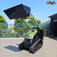 Havtek Mini-chargeuse compacte sur chenilles multifonctionnelle V1000, attache hydraulique pour travaux d'ingénierie