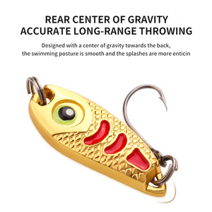 Micro oggetto piccolo Bean Ding Spinner esca 1g-5g metallo finto pesce esca Topmouth Culter a strisce bianche <span class=keywords><strong>esche</strong></span> da <span class=keywords><strong>pesca</strong></span> per la bocca di cavallo - Product Image 4