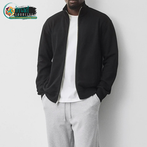 Veste de survêtement en molleton pour homme, fermeture éclair intégrale, manches longues, vêtements de sport décontractés, légers, confortables, vêtements de sport tendance - Product Image 1