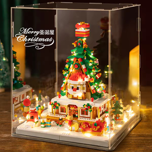 Set di Micro Blocchi da Costruzione Albero di Natale e Modello di Architettura Moderna Giocattolo Educativo Fai-da-Te per Tutte le Età Compatibile <span class=keywords><strong>con</strong></span> <span class=keywords><strong>Lego</strong></span> - Product Image 4