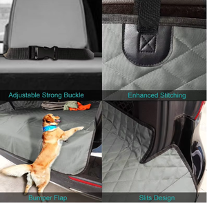 Wasserdichte Hunde-Hängematten-Kofferraum matte Rutsch feste, kratz feste Seiten klappen und Aufbewahrung taschen für Autos itze für Hunde - Product Image 5