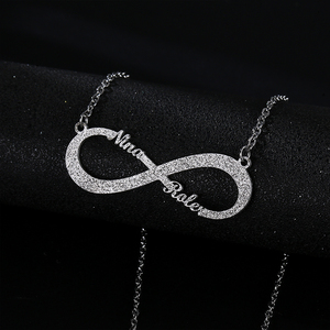 <span class=keywords><strong>Collana</strong></span> <span class=keywords><strong>Infinito</strong></span> Rinntin On112 dal Design Elegante con Grazioso Dettaglio Bianco - Product Image 3