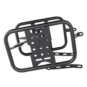 Waximoto Supporto Portapacchi Laterale per Borse da Sella Aftermarket Compatibile con <span class=keywords><strong>Royal</strong></span> <span class=keywords><strong>Enfield</strong></span> 650 Interceptor e <span class=keywords><strong>Continental</strong></span> <span class=keywords><strong>GT</strong></span> 650 - Product Image 2