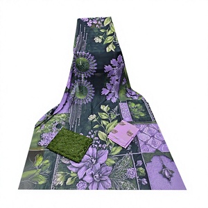 COLECCIÓN A.K.TRENDY Ropa Kanga de Lujo para Mujer, Algodón Ecológico con Spandex, Estampado Floral, Corte Holgado, Mangas Campana - Product Image 4