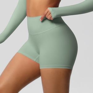Shorts de Yoga Personalizados de Cintura Alta, Shorts Deportivos para Mujer con Efecto Levanta Glúteos, Transpirables, para Correr, Fitness y Deportes - Product Image 2