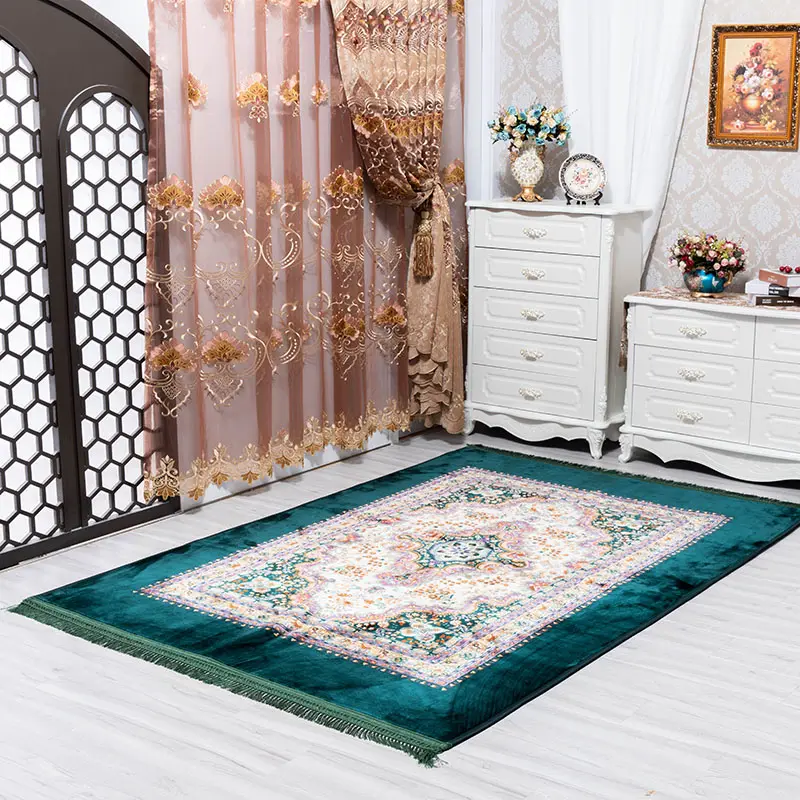 Venta al por mayor nueva tecnología estera de oración musulmán árabe decoración del hogar alfombras de piso