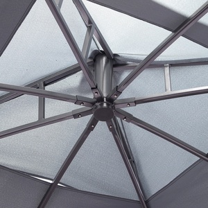 Gazebo <span class=keywords><strong>di</strong></span> protezione del baldacchino del sole della struttura <span class=keywords><strong>di</strong></span> alluminio dell'iarda del giardino all'aperto con il Gazebo della zanzariera - Product Image 5
