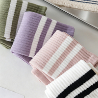 Chaussettes de yoga tricotées antidérapantes en silicone pour femmes, chaussettes de sport respirantes et écologiques pour la danse et le fitness en intérieur