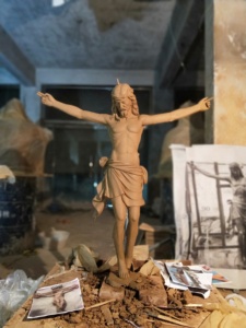 Statuette religieuse en bronze coulé sur mesure - Figurine de la crucifixion de Jésus pour l'Église catholique, style statuaire XT-AR-013, Crucifixion de Jésus X - Product Image 4