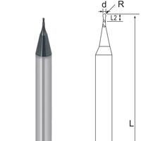 Senok OEM Mikro-Durchmesser Miniatur 2-Schneiden-Kugelfräser – CNC-gesteuert, 4mm Schneidklinge, 90-95 HRC
