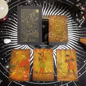 Tarocchi Professionali in PVC di Alta Qualità, Nuove Carte dei Tarocchi con Lamina d'Oro, Gioco da Tavolo Magico Durevole e di Lusso - Product Image 2