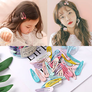 Barrette à cheveux en alliage lumineux de couleur unie, de haute qualité et durable, pour filles, mignonne, couleur poudre, cadeau - Product Image 5