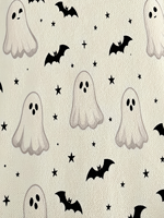 Suéter de cuello redondo para mujer, diseño de Halloween, tejido por computadora, estampado por transferencia térmica, personalizado para uso diario informal o festivo