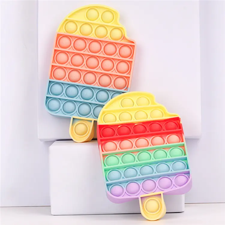 New design ice cream creative original Silicone popper s Fidget Toy popper bubble fidget sensory toys