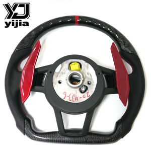 Volant de course en forme de D pour <span class=keywords><strong>Audi</strong></span> A4 A3 A6 A5 R8 TT Q5 <span class=keywords><strong>A7</strong></span> RS6 YLC en cuir - Product Image 5