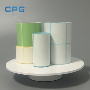 Rollos de Papel para Etiquetas Térmicas con Adhesivo Fuerte al por Mayor, Etiquetas de Envío Impermeables de 100x150mm para Transporte y Almacén - Product Image 1