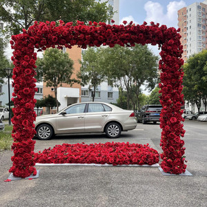 Hoa Hồng Đỏ 3d Trang Trí Bàn Tiệc Đám Cưới Hoa Giả Trực Tiếp Từ Nhà Máy IFG - Product Image 6