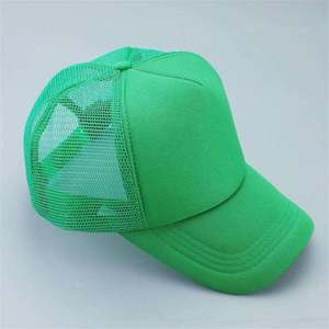 Sombreros de camionero de 5 paneles al por mayor, gorra de malla de béisbol para deportes al aire libre, gorras de camionero de espuma de malla de corona alta impresas en 3D - Product Image 4