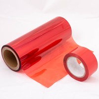 Aislamiento de alta temperatura, cinta de transformador sin costura, película roja de poliéster PET con ancho ajustable para película de plástico