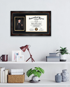 <span class=keywords><strong>MAIAN</strong></span> Marco de fotos de graduación personalizado Marcos de diploma Marcos de Certificado universitario con o sin caja de borla - Product Image 6