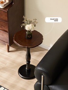 Medieval-style French-vintage Solid <b>Wood</b> Antique Coffee <b>Table</b> Living Room Balcony Home Furniture Storage Space for <b>Small</b> - Product Image 3