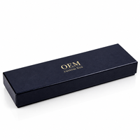 Boîte à montre en bois sur mesure de forme allongée pour l'emballage cadeau de marques horlogères, boîte de rangement et de présentation de montre individuelle avec logo personnalisé OEM