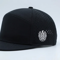 Surfing Beach Hat Waterproof 7-Panel Gorras Custom Embroidery Rubber PVC Logo Golf Hats Outdoor Sports Baseball Caps