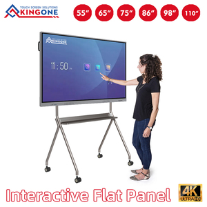 Soporte móvil para aula, pantalla interactiva <span class=keywords><strong>digital</strong></span> <span class=keywords><strong>de</strong></span> vidrio templado, <span class=keywords><strong>pizarra</strong></span> <span class=keywords><strong>de</strong></span> <span class=keywords><strong>dibujo</strong></span> inteligente, precio - Product Image 1