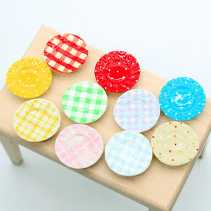 Assiettes à dîner miniatures colorées pour maison de poupée, plats à motifs, nourriture miniature, jouet de <span class=keywords><strong>cuisine</strong></span>, accessoires modèle ob1 - Product Image 5